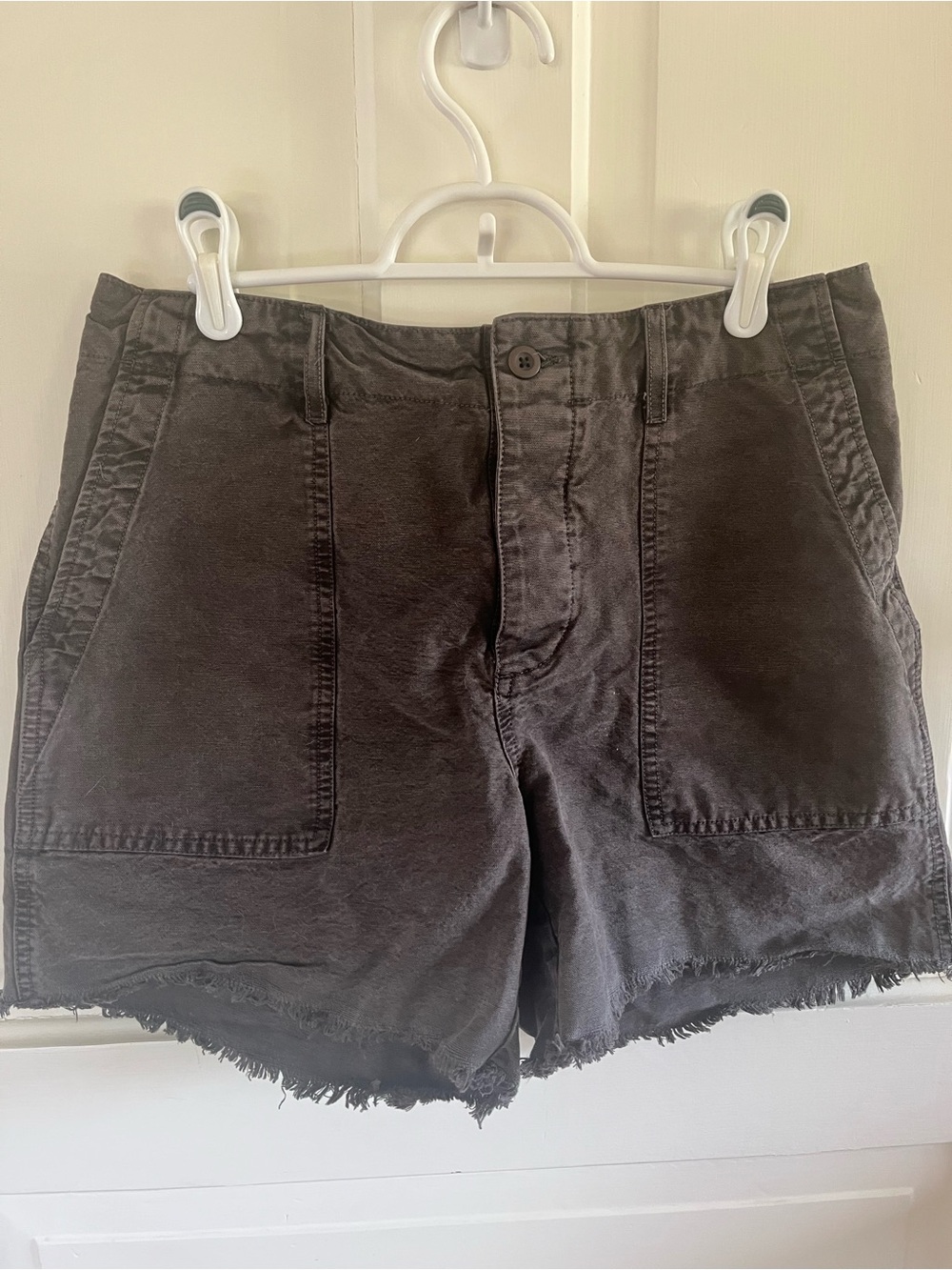 Lucky Brand Black Frayed Waist Shorts